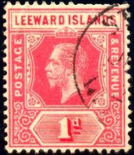 King George V, Leeward Islands stamp SC#48 used