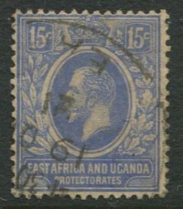 East Africa & Uganda - Scott 45 - KGV Definitive -1912 - Used -Single 15c Stamp