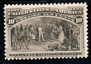 USAstamps Unused FVF US 1893 Columbian Expo Presenting Natives Scott 237 RG