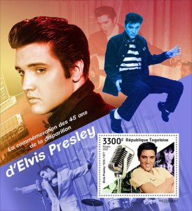 TOGO - 2022 - Elvis Presley - Perf Souv Sheet  - Mint Never Hinged