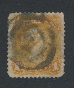 Canada L.Q. Used Stamp; #23-1c Fine Used 2x Ring Cancel  Guide Value = $100.00