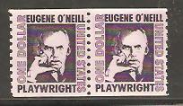 #1305C Eugene O'Neill Coil Single or Pair mint NH dull gum