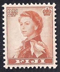 Fiji #167  2 1/2p Q Elizabeth 2 mint OG NH EGRADED XF 90 XXF