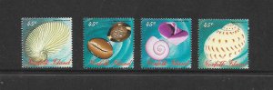 SHELLS - NORFOLK ISLAND #602-5  MNH