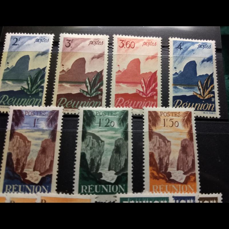 French Reunion, #249-267, MH, Full Set of (19). CV $30.00