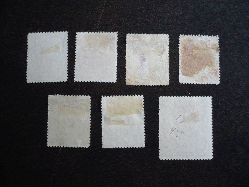 Stamps-British South Africa Company-Scott#59-61,64-73 -Used Part Set of 7 Stamps