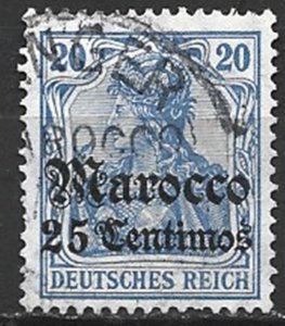 COLLECTION LOT 15299 GERMANY OFFICES IN MOROCCO #36 1906