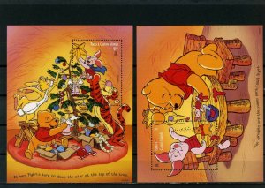 TURKS & CAICOS 1996 WALT DISNEY WINNIE THE POOH SET OF 2 S/S MNH