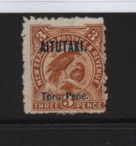 Aitutaki 1903 SG5 3 Pence mounted mint