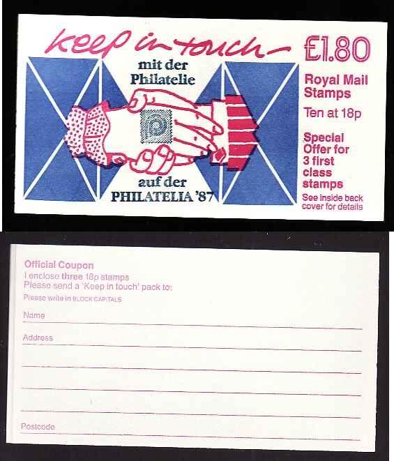 Great Britain BK711-1.80 pound complete NH booklet-Keep in touch-