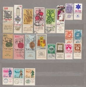 ISRAEL Tab Nice Used Gestempelt (o) Different Stamps Lot #17312