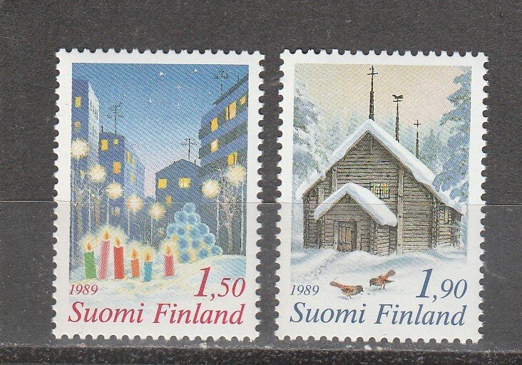 Finland  Scott#  808-809  MNH  (1989 Christmas)