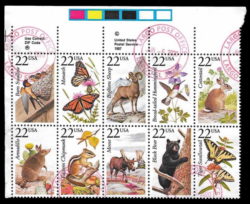 US SC 2286-2305 * North American Wildlife * Used * 1987