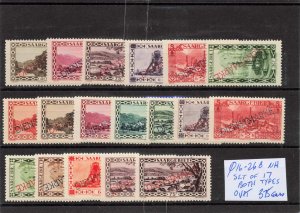 SAAR   O16-26B  MNH SET OF 17  BOTH OVERPRINT TYPES