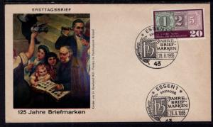 Germany 933 Stamp on Stamp U/A FDC