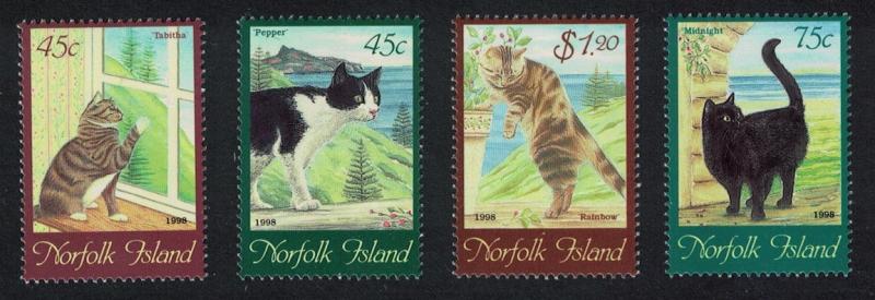Norfolk Cats 4v SG#658-661 SC#638-641