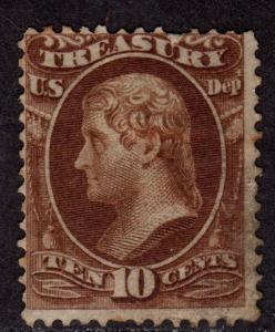 US SC#o77 M/A, DG, 2 thin spots, some short perfs, CV. $240