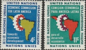 United Nations-New York, #93-94  Unused  From 1961