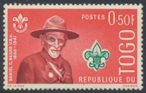 Togo  SC# 401  MNH  Scouts see details & scans