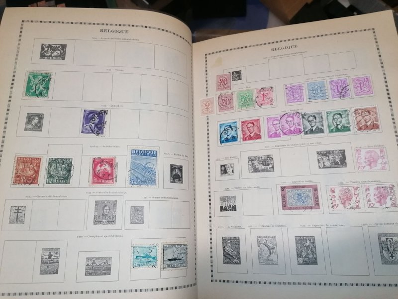 Old Yvert album with many stamps inside