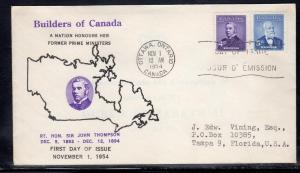 Canada #349-350 FDC F451