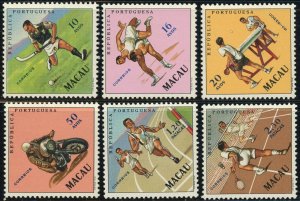 Macao Portuguese #394-399 Sports Issue Postage Stamps 1962 Mint LH