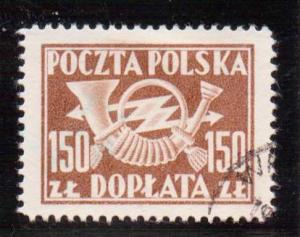 Poland  Scott#  J115  Used