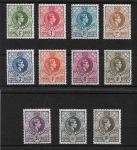 SWAZILAND 1938 - 1954 SET SG 28a/38a MNH/MLH