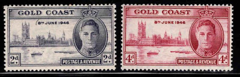 GOLD COAST Scott 128-129 MNH** 1946 Peace set