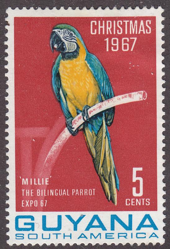 Guyana 34  Macaw Parrot 1968