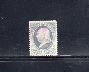 #145 1870 1c BEN FRANKLIN F-VF USED n