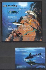 B0151 Guinea Fish & Marine Life Fauna Dolphins Kb+Bl Mnh