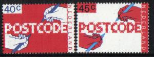 Netherlands  #574-575  MNH  1978  postcode