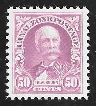 CANAL ZONE 114 50 cents J. Blackburn Stamp Mint OG NH EGRADED VF-XF 86