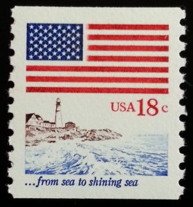 1981 18c Flag, from sea to shining sea Scott 1891 Mint F/VF NH