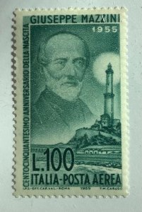 Italy 1955 Scott C129 MNH - 100 L, 150th Birth Anniversary of Giuseppe Mazzini