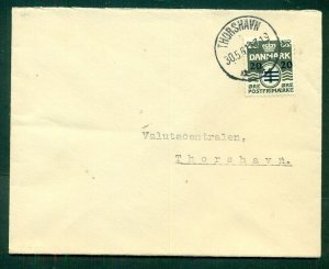 FAROE 1941, 20 on 1ore type I tied Thorshavn on local cover, VF, signed Pollak