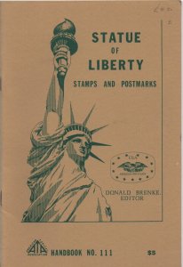 Philatelic Literature Statue of Liberty Stamps & Postmarks ATA booklet no.111