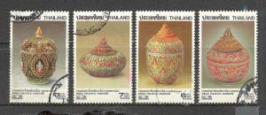 THAILAND Sc# 1549 - 1552 USED FVF Set of 4 Ceramics