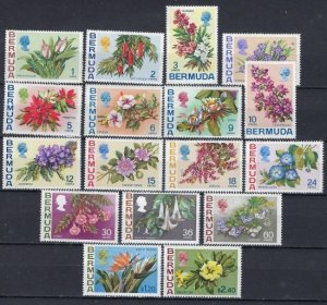 Bermuda 255-71 MNH 1970 Flowers