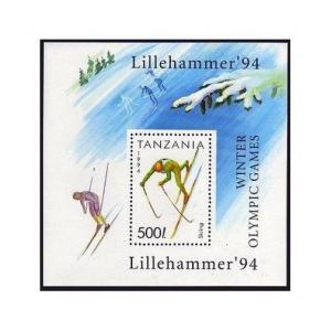 Tanzania 1201-1207,1208,MNH.Michel 1705-1711,Bl.239. Olympics Lillehammer-1994.