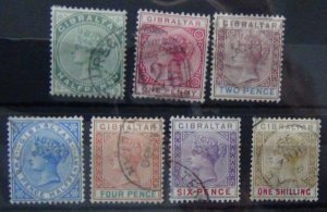Gibraltar 1898 set to 1s Used