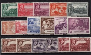 Montserrat KGVI mint LHM collection + variations WS37041