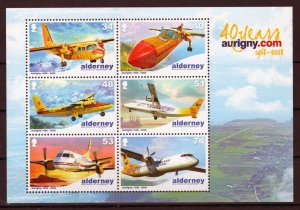 ZAYIX Alderney 337a MNH Airplanes Aviation Transportation 101623SM54M