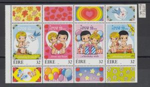 XG-AB130 IRELAND - Love Stamps, 1998 Block Of 4, From Booklet MNH Set