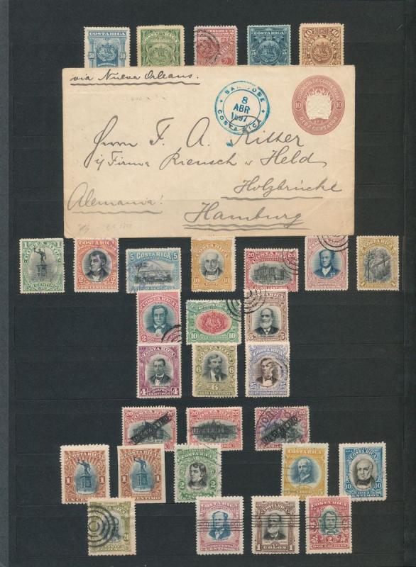 COSTA RICA 1862/1982 M&U Collection Incl.Officials(1000+)ALB418