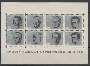 Germany - 1964 German Patriots Mi# Block 3 - MNH (9069)