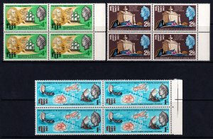 Fiji 1967 Admiral Bligh Complete Mint MNH Set Blocks SG 364-366