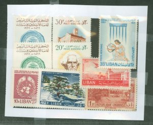 Lebanon #C66/165/380 Mint (NH) Multiple