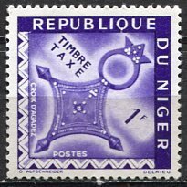 Niger; 1962: Sc. # J23: MNH Single Stamp